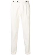 Berwich Corduroy Tapered Trousers - White