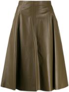 Drome Mid-length A-line Skirt - Green