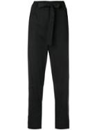 Mauro Grifoni Classic Cropped Trousers - Black