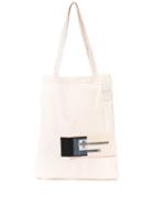 Rick Owens Drkshdw Multi-patch Tote Bag - White