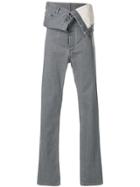 Y / Project Asymmetric High Rise Jeans - Grey