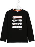 Boss Kids Snowboard Print T-shirt, Boy's, Size: 10 Yrs, Black