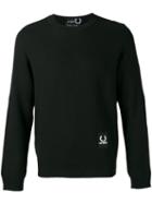Raf Simons X Fred Perry - Logo Patch Sweatshirt - Men - Acrylic/wool - 36, Black, Acrylic/wool