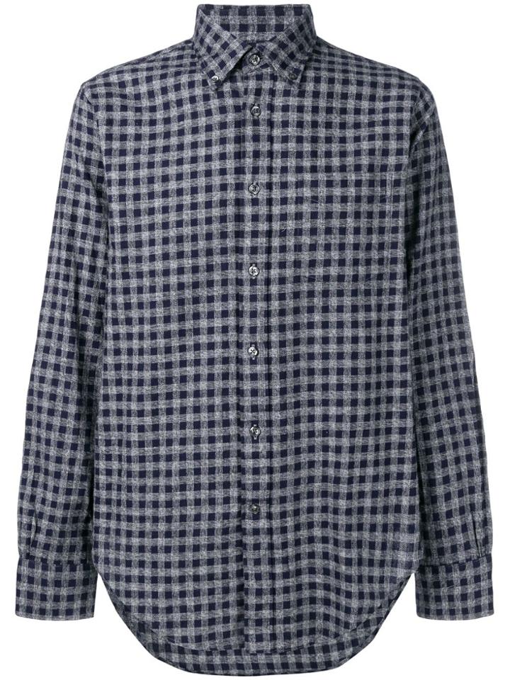 Bellerose Checked Button-down Shirt - Blue