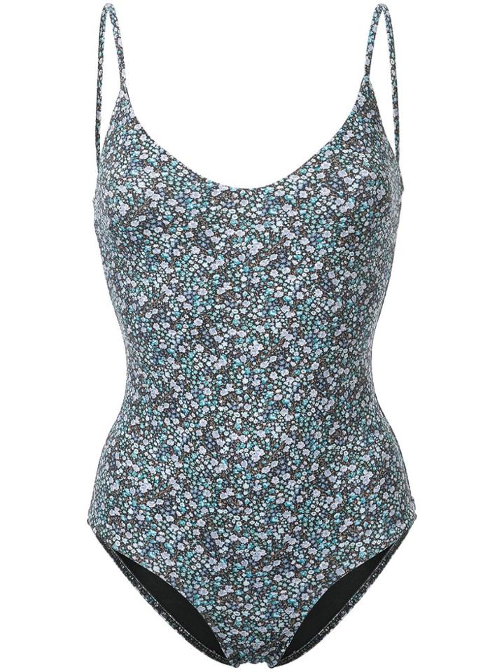 Matteau Floral Print Swimwear - Blue