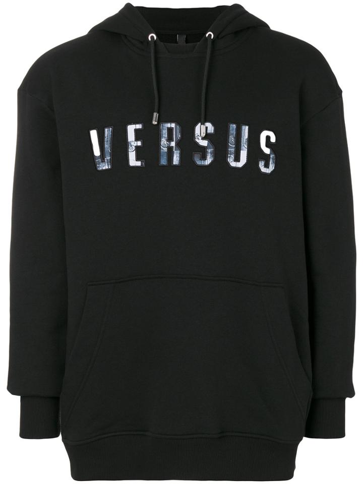 Versus Logo Hoodie - Black