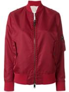 Valentino Free Rockstud Bomber Jacket - Red
