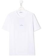 Stone Island Junior Teen Printed Logo T-shirt - White