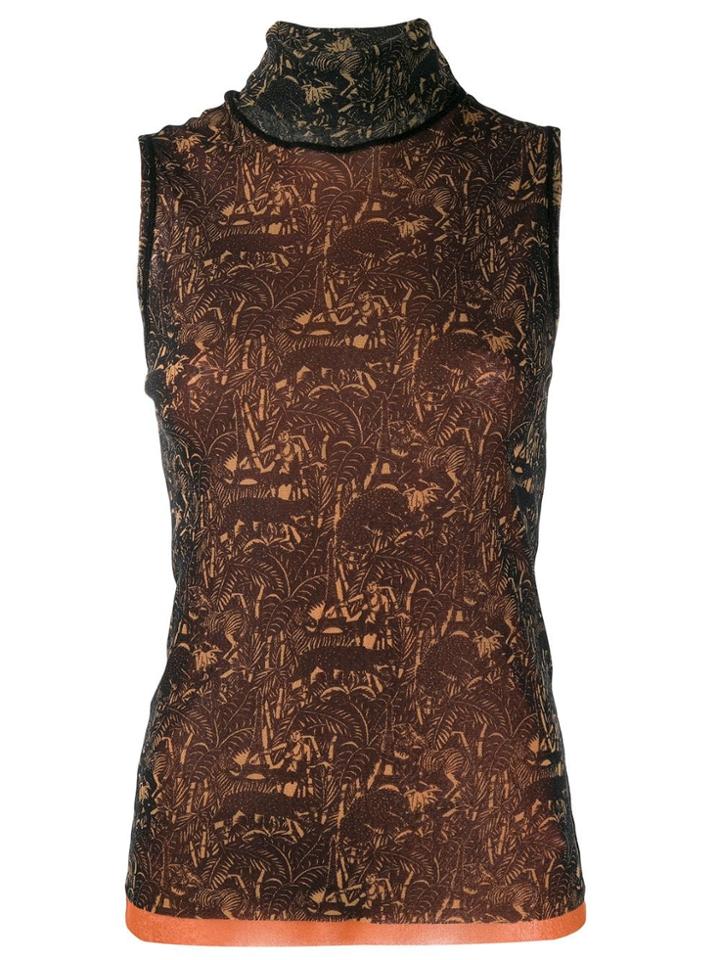 Jean Paul Gaultier Pre-owned Printed Tank Top - Brown