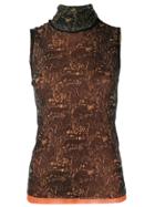 Jean Paul Gaultier Pre-owned Printed Tank Top - Brown