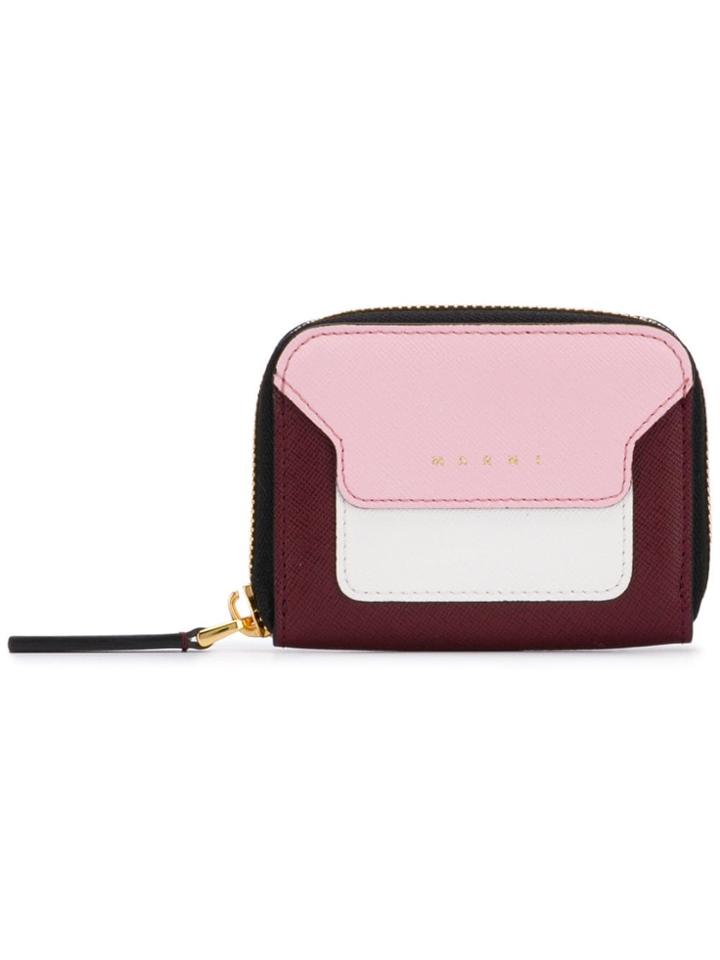 Marni Squared Zip-around Wallet - Purple