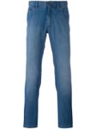 Brioni Slim-fit Jeans, Men's, Size: 33, Blue, Cotton/spandex/elastane