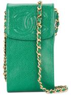 Chanel Vintage Crossbody Phone Case - Green