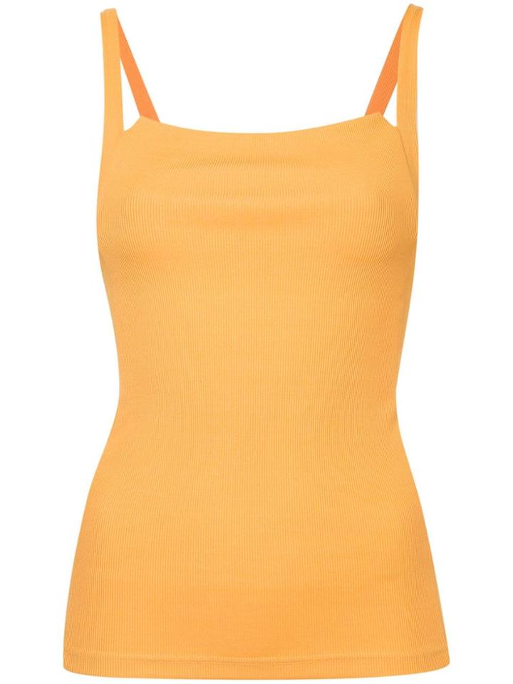 Christopher Esber Square Neck Tank Top - Yellow & Orange