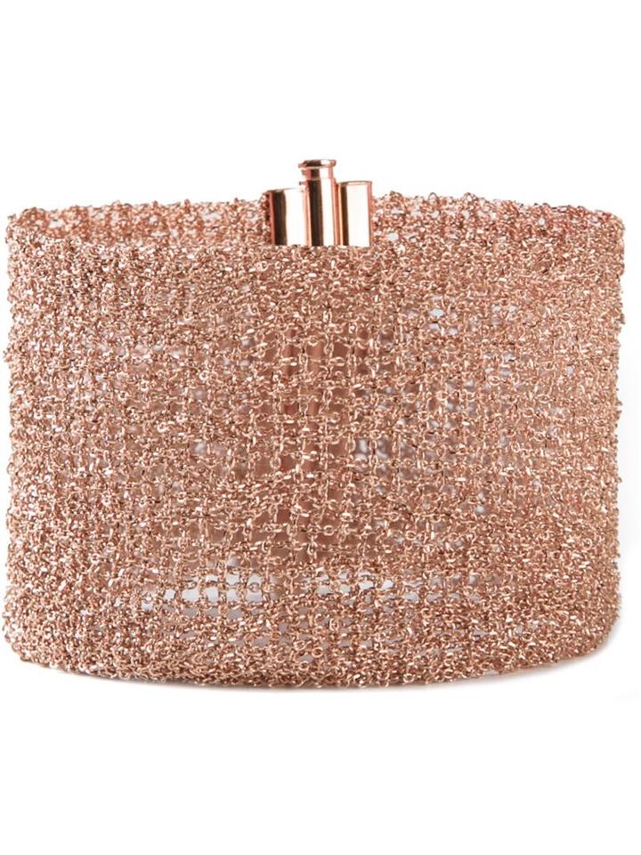 Christian Koban Woven Bracelet, Women's, Metallic, Sterling Silver