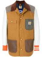 Junya Watanabe Comme Des Garçons Man Patchwork Bomber Jacket - Brown