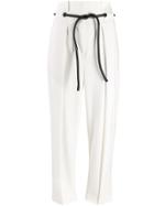 Mumofsix Rope Tie High-waisted Trousers - White