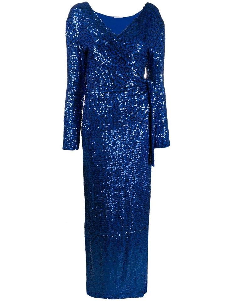 P.a.r.o.s.h. Sequin Evening Gown - Blue