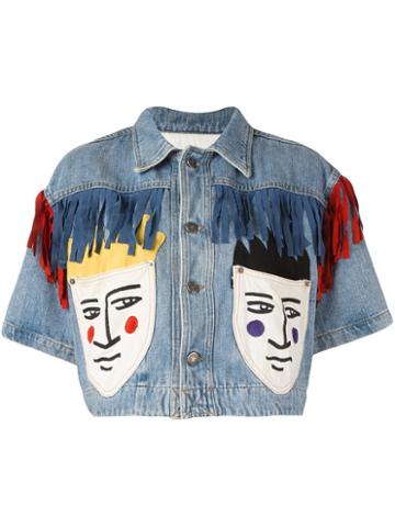 Jc De Castelbajac Vintage Cropped Denim Jacket