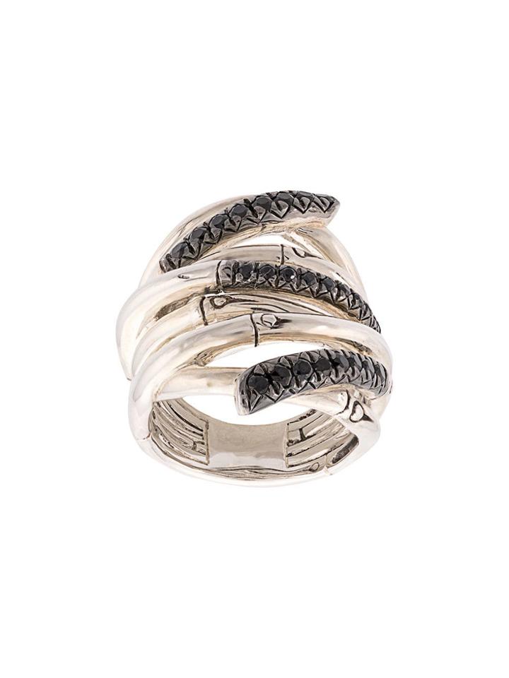 John Hardy Bamboo Sapphire Ring - Silver
