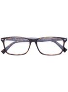 Ermenegildo Zegna - Square Frame Glasses - Men - Acetate - 57, Brown, Acetate