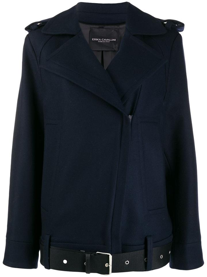 Erika Cavallini Oversized Jacket - Blue