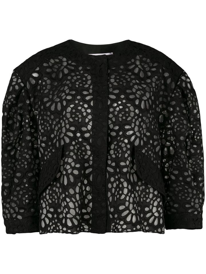 Carolina Herrera Cropped Jacket - Black