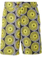 Okun 'patrice' Circle Print Swim Shorts, Men's, Size: Xl, Black, Polyester