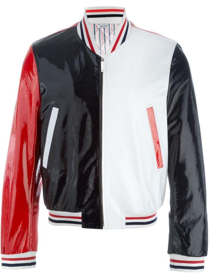 Thom Browne Colour Block Bomber Jacket