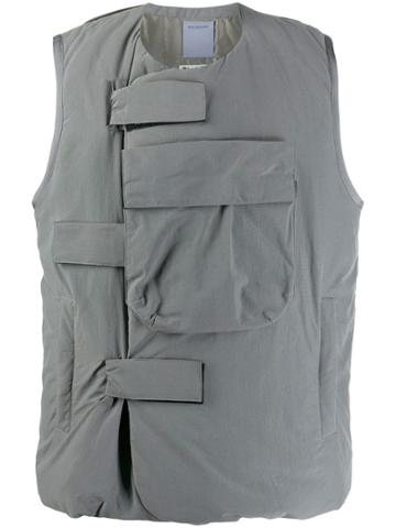Poliquant Pocket-detail Gilet - Grey