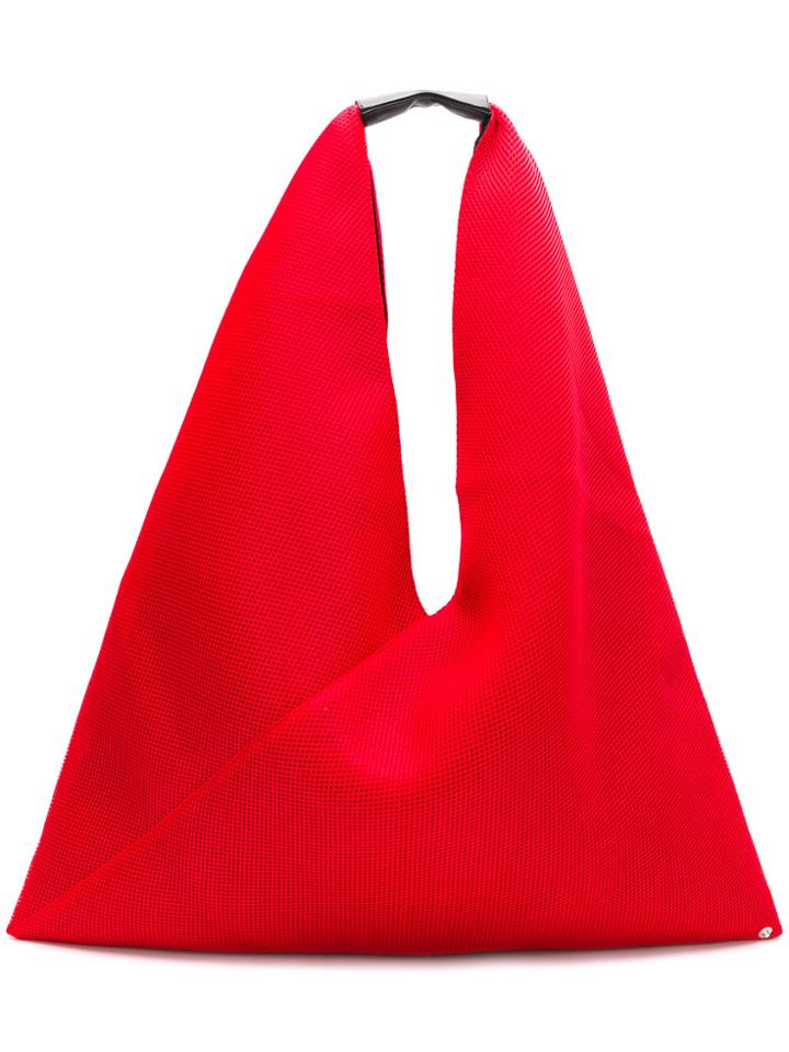 Mm6 Maison Margiela Triangle Handle Tote Bag - Red