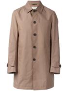 Oliver Spencer 'bolt Mac' Coat, Men's, Size: 42, Nude/neutrals, Cotton/acetate/polyester