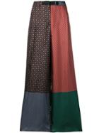 Dusan Scarf Print Palazzo Trousers - Red