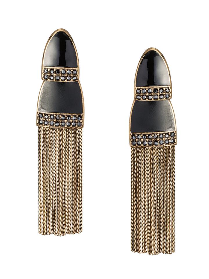Camila Klein Hanging Chains Earrings - Metallic