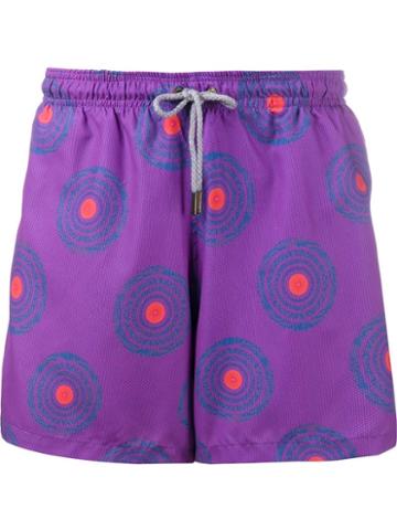 Okun Circle Print Swim Shorts