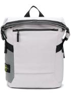 Stone Island Logo Panel Backpack - Grey