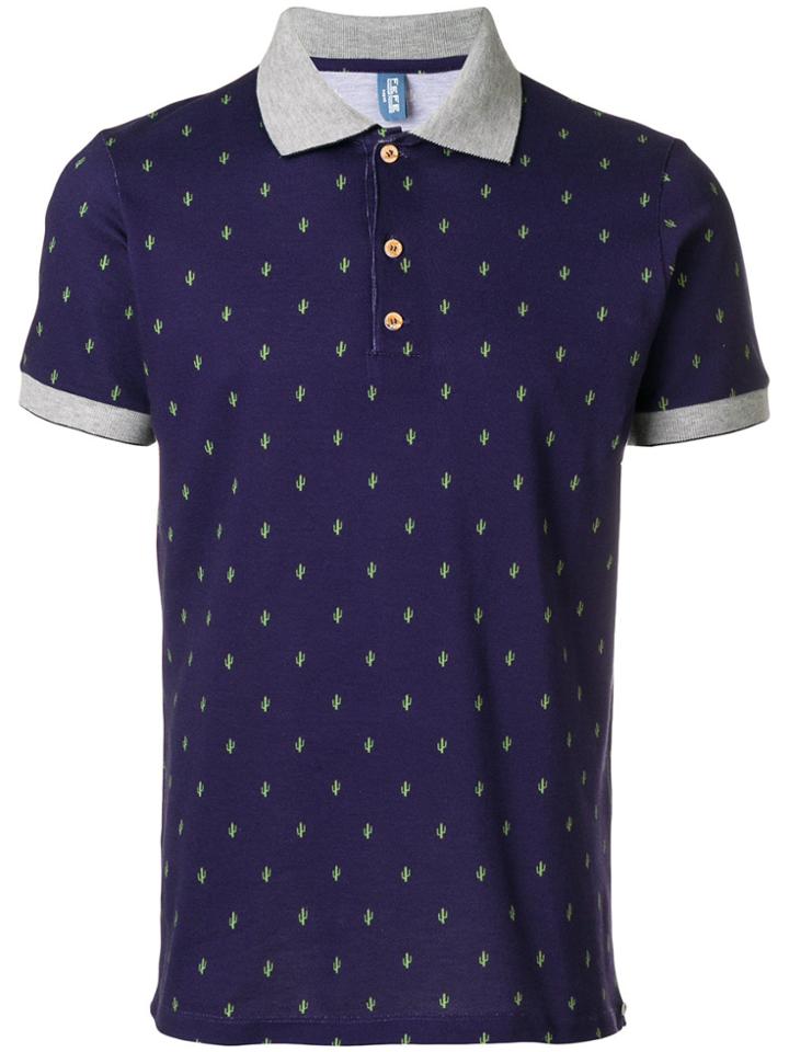 Fefè Cactus Polo Shirt - Blue