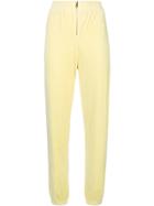 Juicy Couture Velour Zip Jogger Pants - Yellow & Orange
