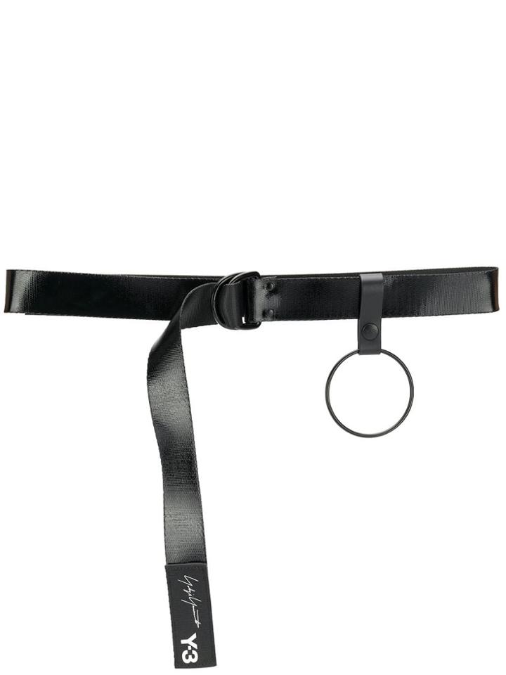 Y-3 Y-3 Logo Industrial Belt - Black