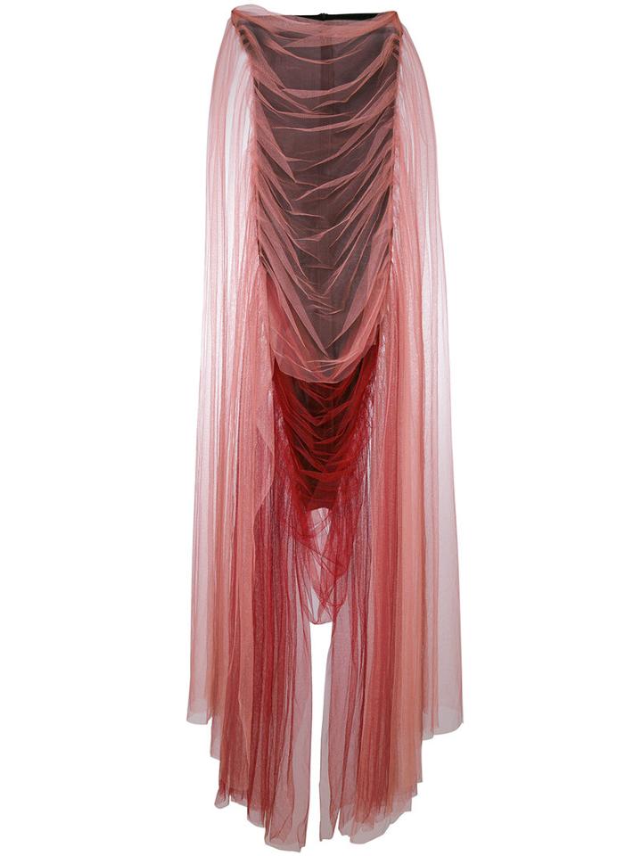 Relief Bandeau Dress - Women - Polyester/spandex/elastane/viscose - M, Pink/purple, Polyester/spandex/elastane/viscose, Paula Knorr