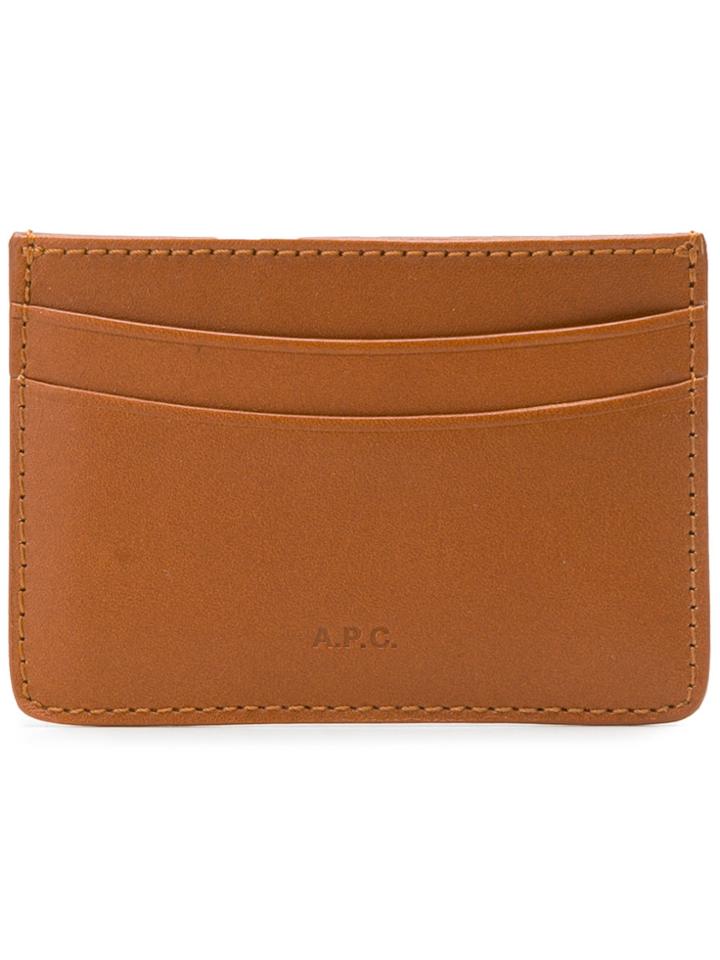 A.p.c. Multiple Slots Cardholder - Brown