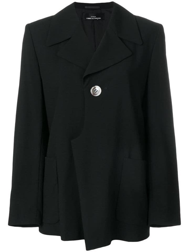 Comme Des Garçons Pre-owned Tricot Jacquard Jacket - Black