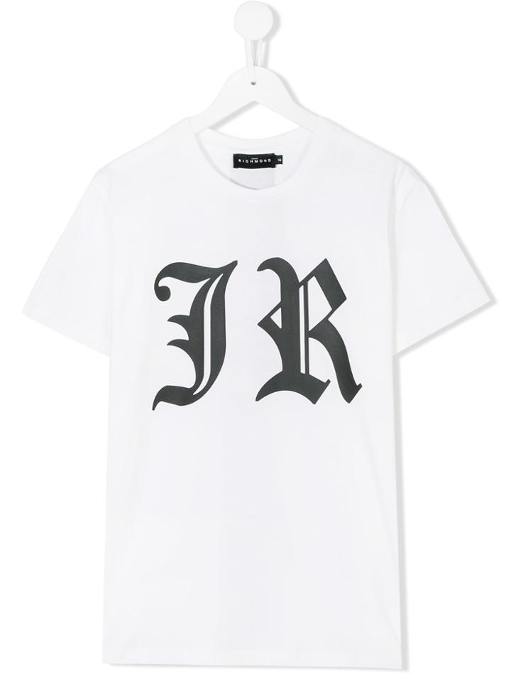 John Richmond Kids Jr Logo T-shirt - White