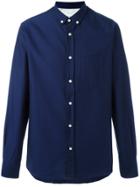 Officine Generale Cotton Down Oxford Shirt - Blue