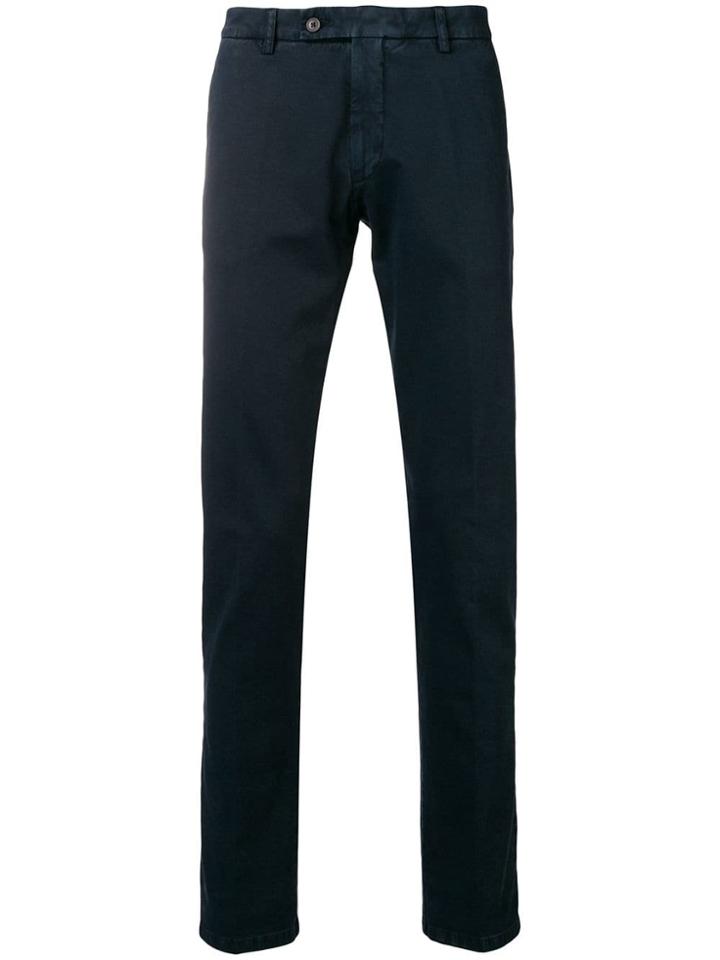 Berwich Straight-leg Trousers - Blue