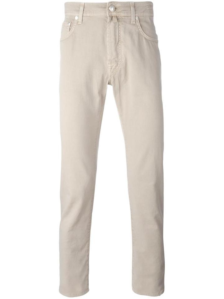 Jacob Cohen Straight Leg Jeans, Men's, Size: 35, Nude/neutrals, Cotton/spandex/elastane