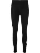 Dkny Stripe Detail Leggings - Black