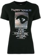 Diesel Iridescent Foil Print T-shirt - Black