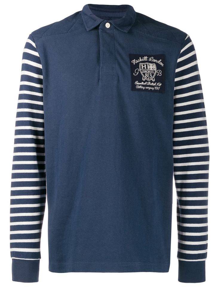 Hackett Nautical Rugby Polo - Blue