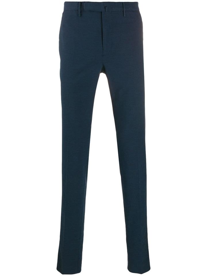 Incotex Tailored Straight-leg Trousers - Blue
